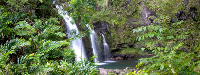 Waterfalls in Maui - Hawaii beach vacation