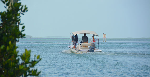 Boating excursion in the Florida Keys