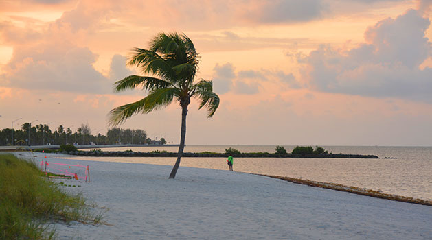Smathers Beach in Key West, Florida Keys