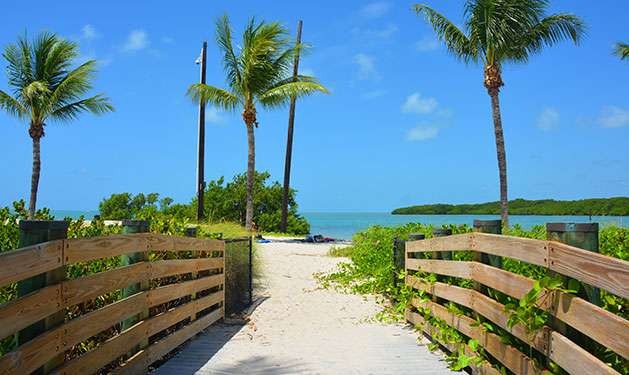 Sombrero Beach near Marathon in the Florida Keys